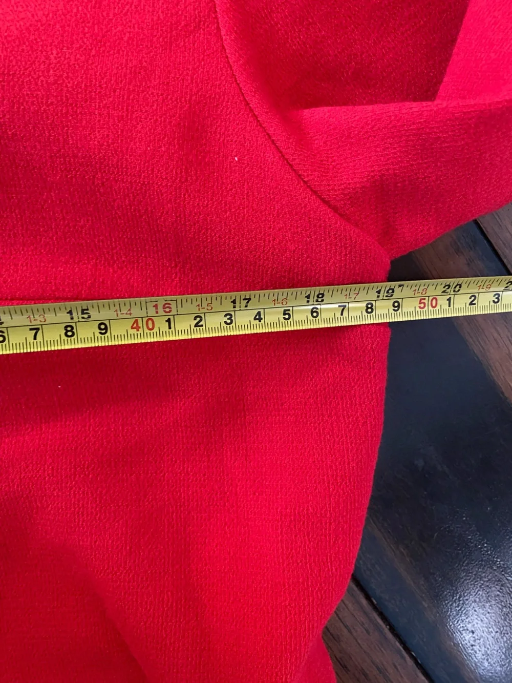 OSCAR DE LA RENTA red wool-blend dress 12 - Picture 5 of 6